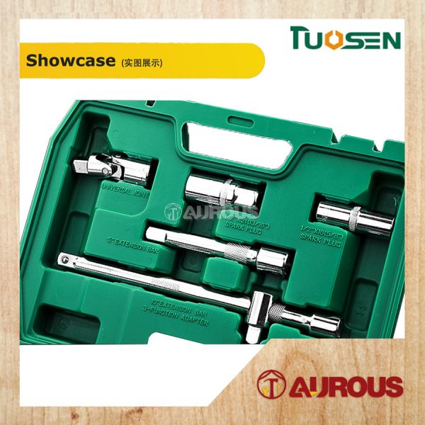 TUOSEN CHROME 6PT AND 12PT SPANNER SOCKET WRENCH SET [ 32 PCS/SET ] CODE:12823 - Image 5