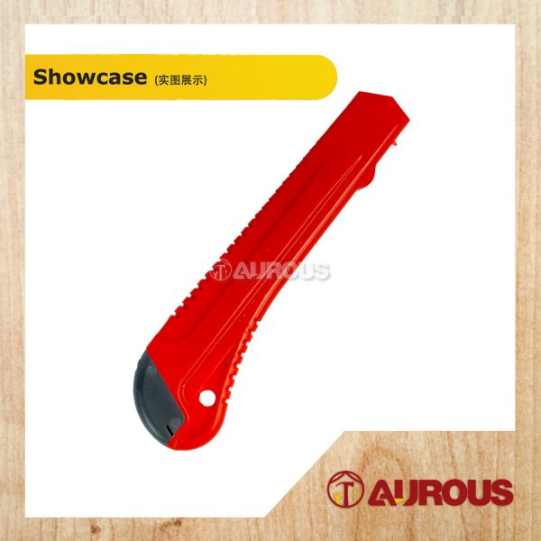 PLASTIC HANDLE KNIFE PAPER CUTTER-(COLOUR RANDOMLY) - Image 2
