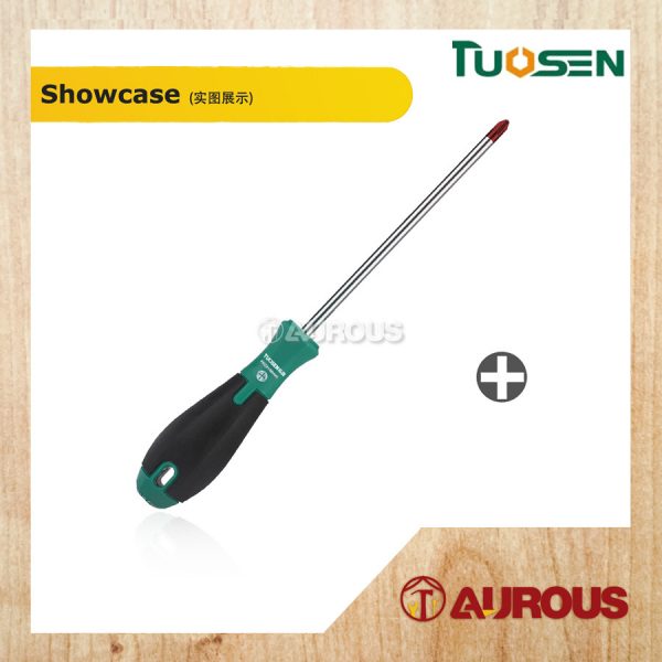 TUOSEN MAGNETIC RUBBER HANDLE S2 BRONZE TIP SCREWDRIVER (+)(-) (4'' / 6'') - Image 4