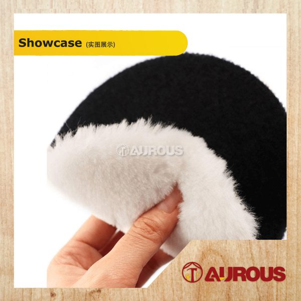 VELCRO TYPE POLISHING WOOL PAD (LONG FEATHER)(80MM-180MM)-1 PIECE - Image 4