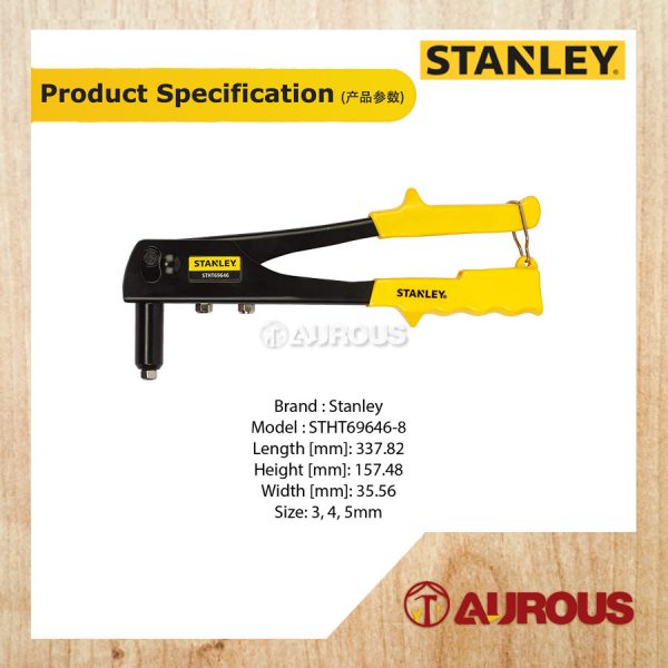 STANLEY MEDIUM DUTY RIVETER 3 NOZZLES STHT69646-8 - Image 6