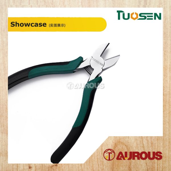 TUOSEN STEEL FERRONICKEL DIAGONAL CUTTING PLIER 6'' 150MM MODEL:11932 - Image 2