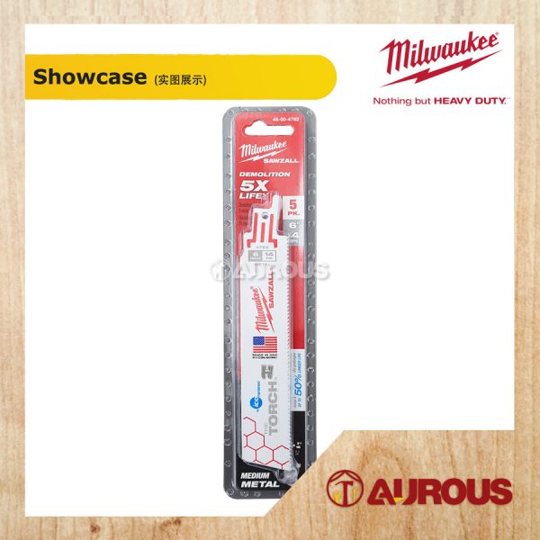 MILWAUKEE TORCH METAL SAWZALL BLADE 48-00-4782 [6''] 14TPI - Image 2