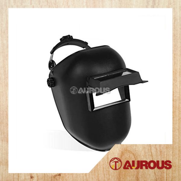 WELDING SHIELD HELMET WITH FLIP LENS [BLACK]