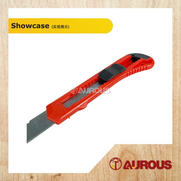 PLASTIC HANDLE KNIFE PAPER CUTTER-(COLOUR RANDOMLY) - Image 3