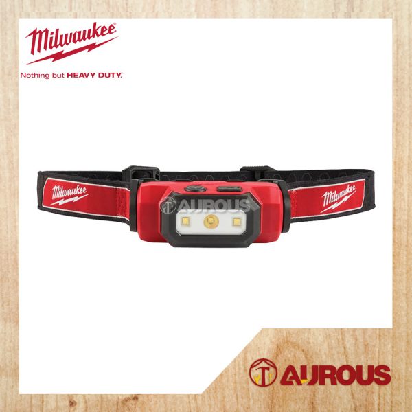 MILWAUKEE L4 HL-201 USB RECHARGEABLE HEAD LAMP 475 LUMENS