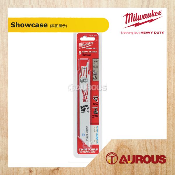 MILWAUKEE THIN KERF METAL CUTTING SAWZALL BLADE 48-00-4184 [6"] 18TPI - Image 2