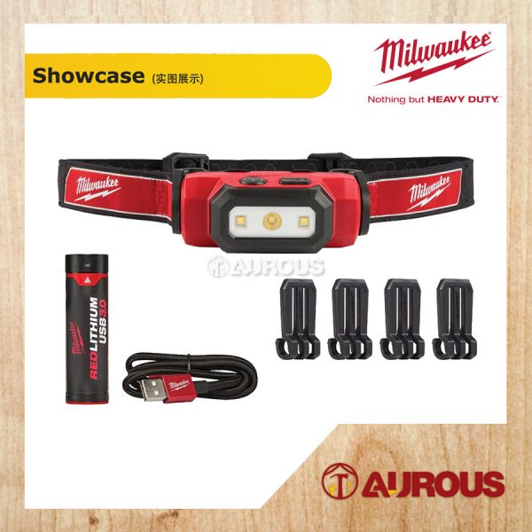 MILWAUKEE L4 HL-201 USB RECHARGEABLE HEAD LAMP 475 LUMENS - Image 4