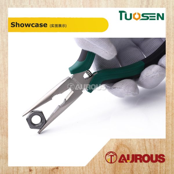 TUOSEN STEEL FERRONICKEL LONG NOSE PLIER 6'' 150MM MODEL:11918 - Image 4