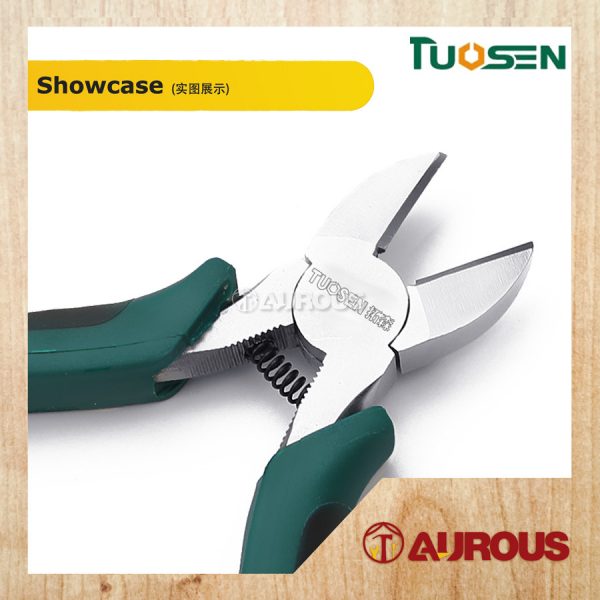 TUOSEN STEEL FERRONICKEL DIAGONAL CUTTING PLIER 6'' 150MM MODEL:11932 - Image 3