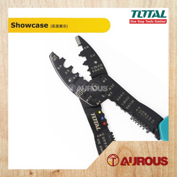 TOTAL WIRE STRIPPER PLIER 254MM 10" (THT15101) - Image 5