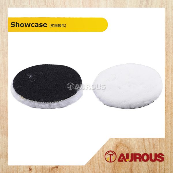 VELCRO TYPE POLISHING WOOL PAD (LONG FEATHER)(80MM-180MM)-1 PIECE - Image 2