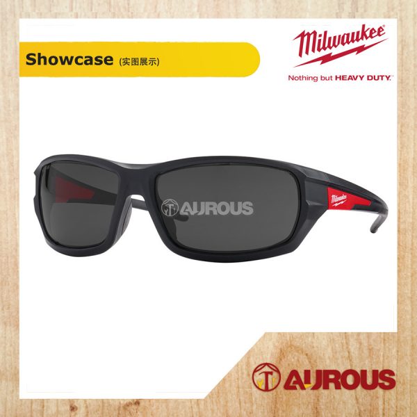 MILWAUKEE TINTED HIGH PERFORMANCE SAFETY GLASSES ANTI FOG ANTI SCRATCH LENSES [BLACK] 48-73-2025A - Image 3