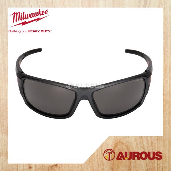 MILWAUKEE TINTED HIGH PERFORMANCE SAFETY GLASSES ANTI FOG ANTI SCRATCH LENSES [BLACK] 48-73-2025A