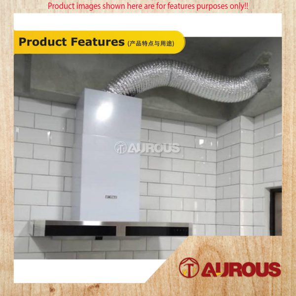 ALUMINIUM COOKER HOOD EXHAUST FLEXIBLE DUCTING HOSE 10 METER (8" / 10'' / 12'') - Image 7