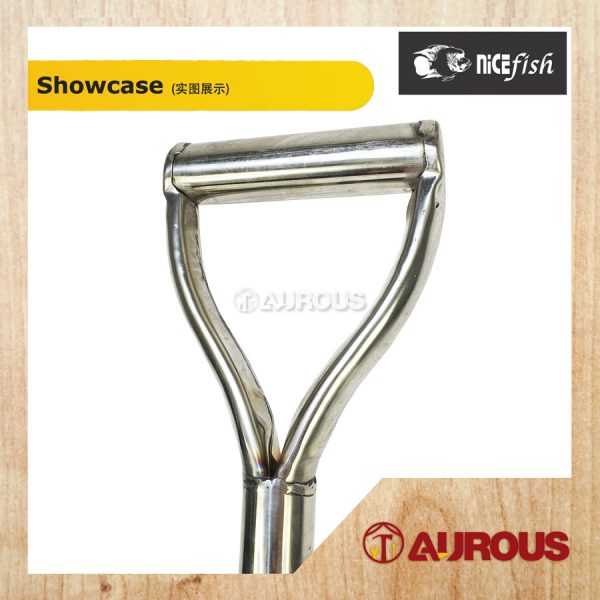 NICEFISH STAINLESS STEEL HANDLE ROUND POINT SHOVEL 73CM NF01 - Image 5