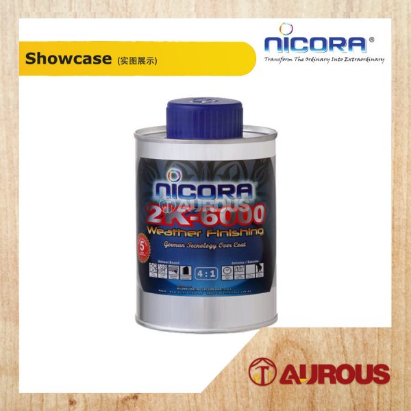 NICORA 2K PAINT CLEAR C/W HARDERNER 5 LITRE (A+B) (2K-6000) - Image 3