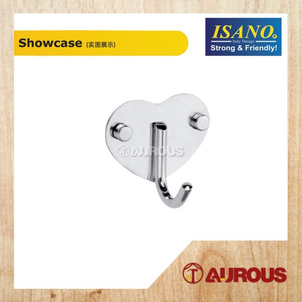 ISANO SINGLE/TWIN HOOK BAR WALL MOUNT TOWEL CLOTH HANGER - Image 4