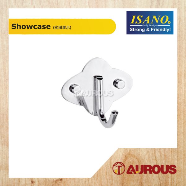 ISANO SINGLE/TWIN HOOK BAR WALL MOUNT TOWEL CLOTH HANGER - Image 2