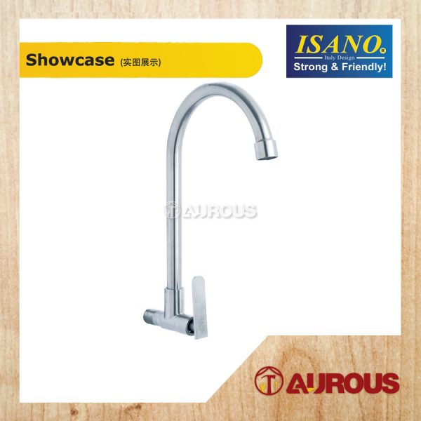 ISANO ECO 1/2" SWAN NECK TAP / SINK WALL TAP FAUCET - Image 2