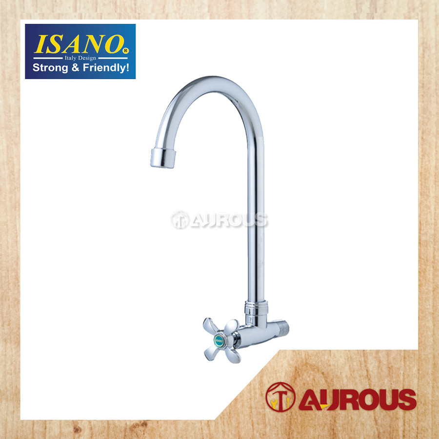 Swan Neck Tap Sink Wall Faucet