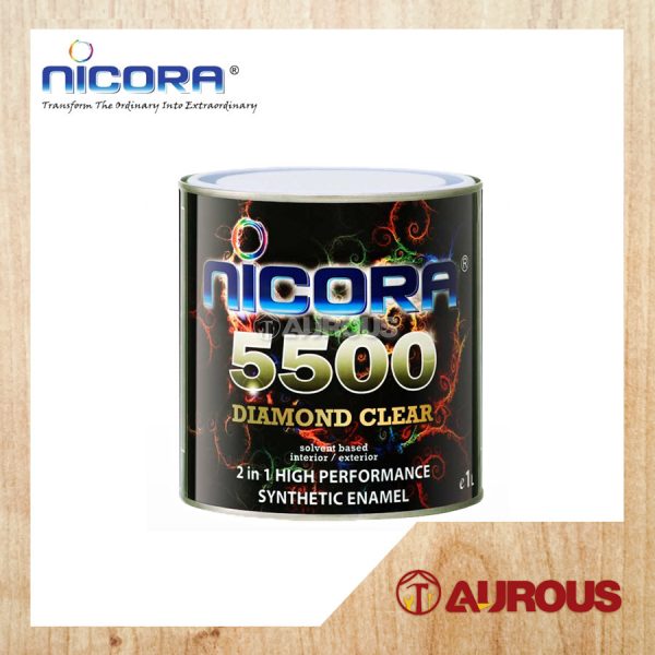 NICORA 1L 5500 DIAMOND / MATT CLEAR 2 IN 1 HIGH PERFORMANCE SYNTHETIC ENAMEL