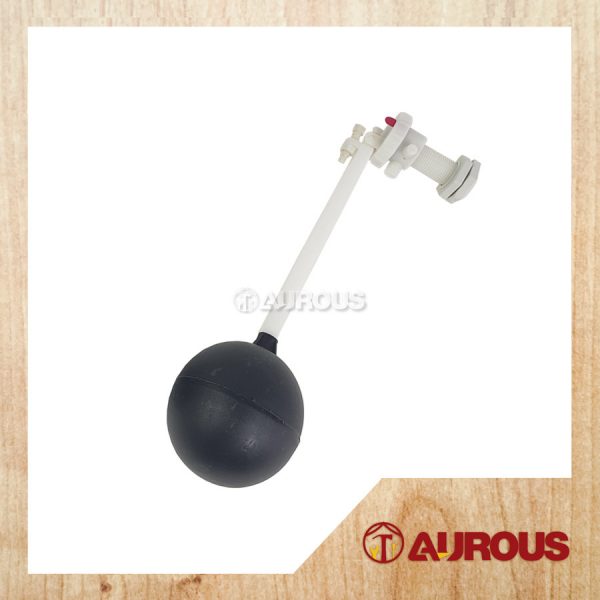TOILET CISTERN PVC INLET FLOAT VALVE C/W FLOAT BALL ( 5'' , 7'' , 9'' )