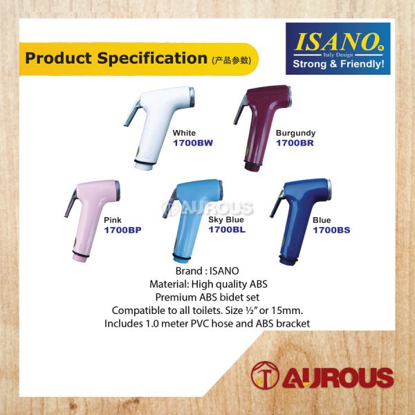 ISANO ABS HAND SPRAY BIDET SET (1700 SERIES) - Image 8