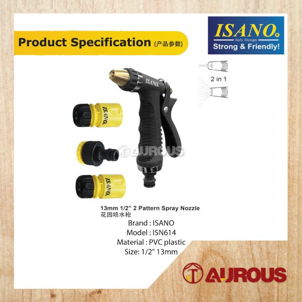 ISANO 2 FUNCTION 1/2" 13MM SPRAY NOZZLE (ISN614) - Image 4