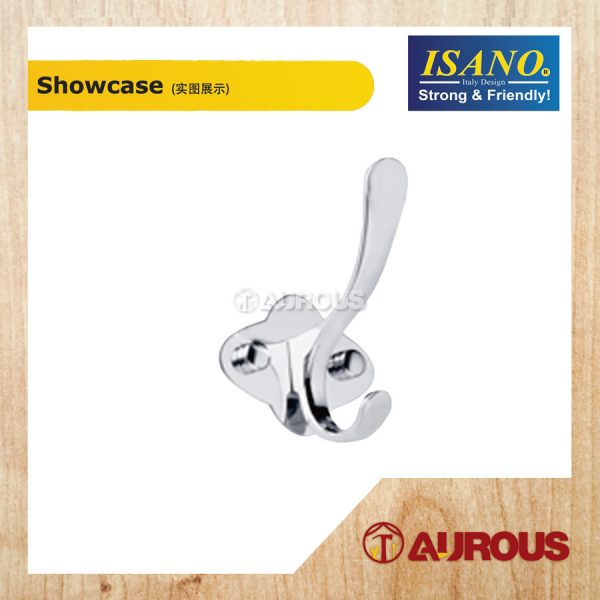 ISANO SINGLE/TWIN HOOK BAR WALL MOUNT TOWEL CLOTH HANGER - Image 5