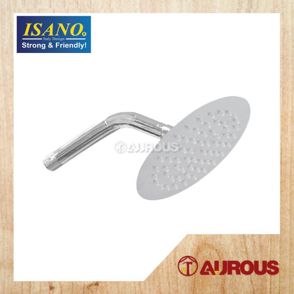 ISANO SUPER THIN STAINLESS STEEL ROUND SHOWER HEAD WITH ABS CHROME ARM (4'' , 6'' , 8'')