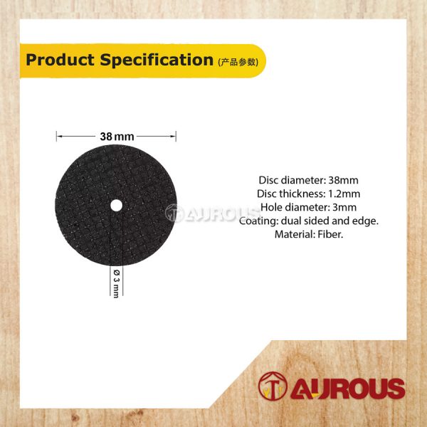 MINI FIBRE CUTTING DISC 38MM - 1 PIECE - Image 4