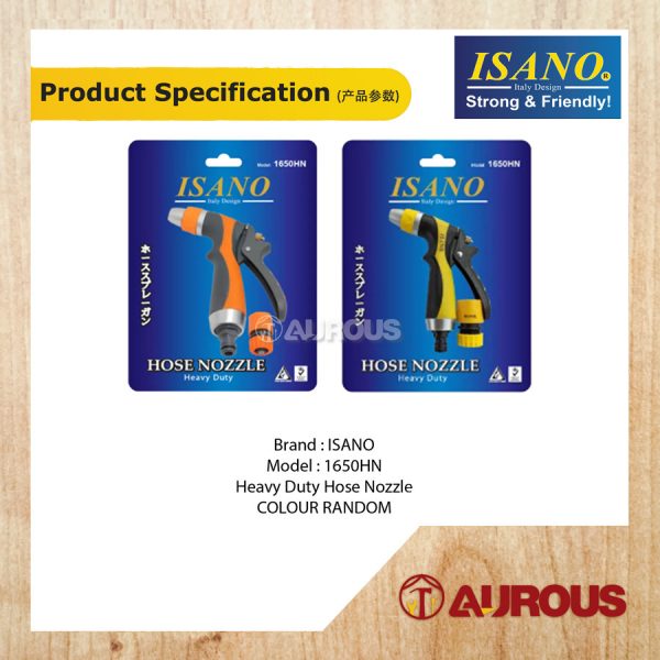 ISANO HEAVY DUTY HOSE NOZZLE (1650HN) - COLOUR RANDOM - Image 4