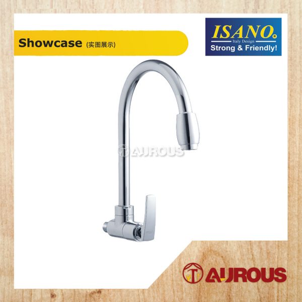 ISANO ECO 1/2" SWAN NECK TAP / SINK WALL TAP FAUCET - Image 3
