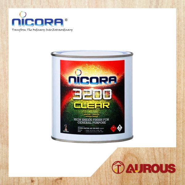 NICORA 1K CLEAR 3200 SOLVENT BORNE CLEARCOAT - 1L