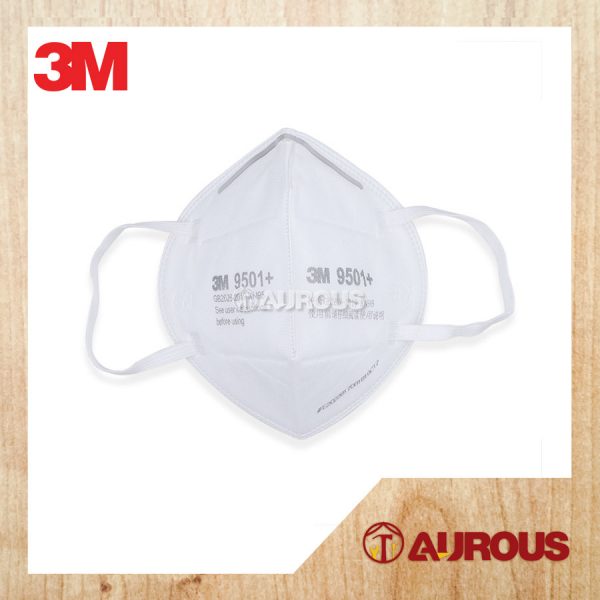 (1 PIECE)3M EAR LOOP PARTICULAR DISPOSABLE RESPIRATOR FACE MASK KN95 9501+