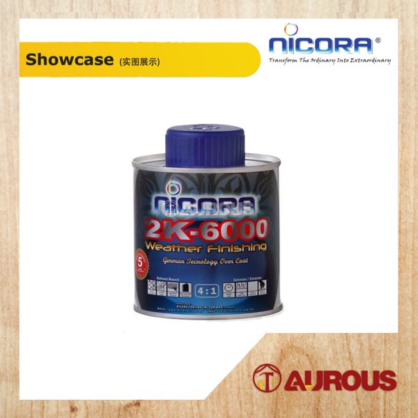 NICORA 2K PAINT CLEAR C/W HARDERNER 1 LITRE (A+B) (2K-6000) - Image 3