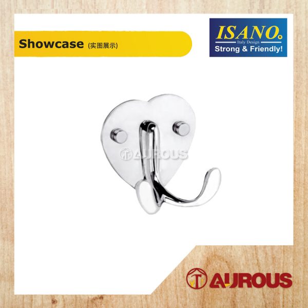 ISANO SINGLE/TWIN HOOK BAR WALL MOUNT TOWEL CLOTH HANGER - Image 6