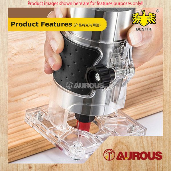 BESTIR 550W ELECTRIC ONE HAND WOOD TRIMMER & ROUTER / MESIN PEMANGKAS & PROPIL KAYU SATU TANGAN (P0508) - Image 6