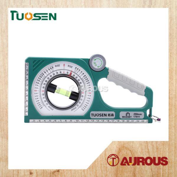 TUOSEN MAGNETIC INCLINOMETER PLASTIC SLOPE ANGLE MEASURING INSTRUMENT RULER (17811)