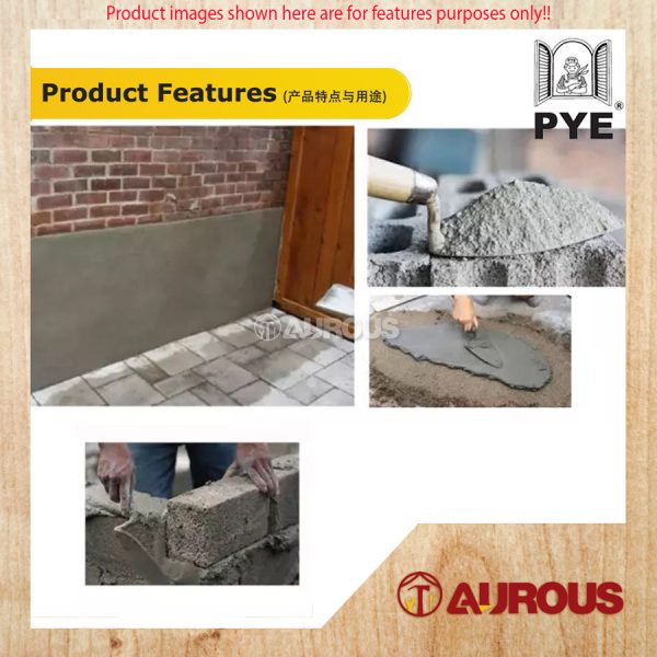 PYE PREMIX PLASTER CEMENT 921 / SIMEN SIAP CAMPUR (25KG) - Image 8