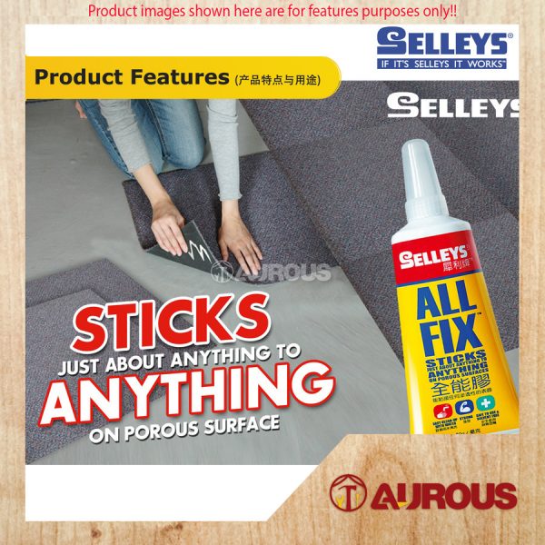 SELLEYS ALL FIX GLUE 80G (MULTIPURPOSE HOUSEHOLD GLUE) - Image 4