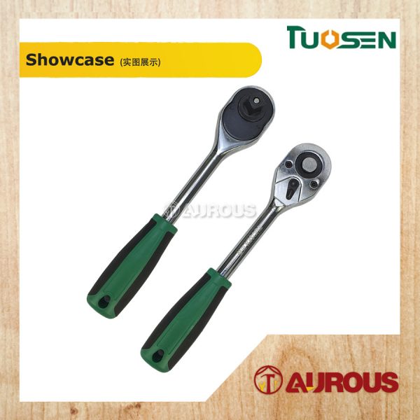 TUOSEN QUICK RELEASE RATCHET WRENCH WITH 1/2'' 6PT CHROME SPANNER SOCKET  [12PCS SET] 101394 - Image 3