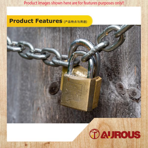 UNION PIN TUMBLER SECURITY PADLOCK 100% BRASS CYLINDER (UP564B-38MM / UP565B-50MM) - Image 5