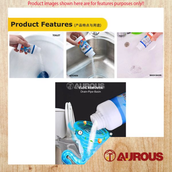 JIANYAN CLOGGED DRAINAGE REMOVER POWDER DRAIN PIPE BASIN CLEANER POWDER REMOVING BLOCKAGE 110G - Image 7