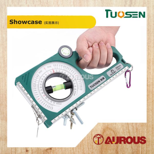 TUOSEN MAGNETIC INCLINOMETER PLASTIC SLOPE ANGLE MEASURING INSTRUMENT RULER (17811) - Image 4