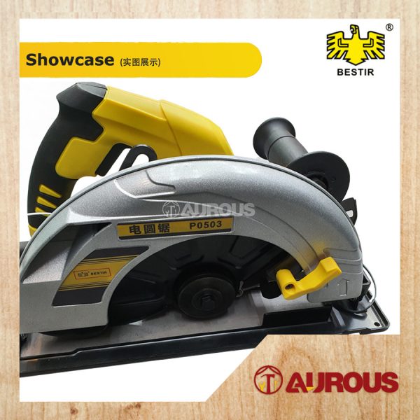 BESTIR 9'' HAND-HELD CIRCULAR SAW WOOD CUTTER 2200W / MESIN GERGAJI PEMOTONG KAYU (P0503) - Image 4