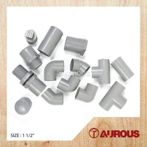 1 1/2'' 40MM PVC FITTING CONNECTOR / PIPE FITTING / PVC FITTING / PENYAMBUNG PAIP