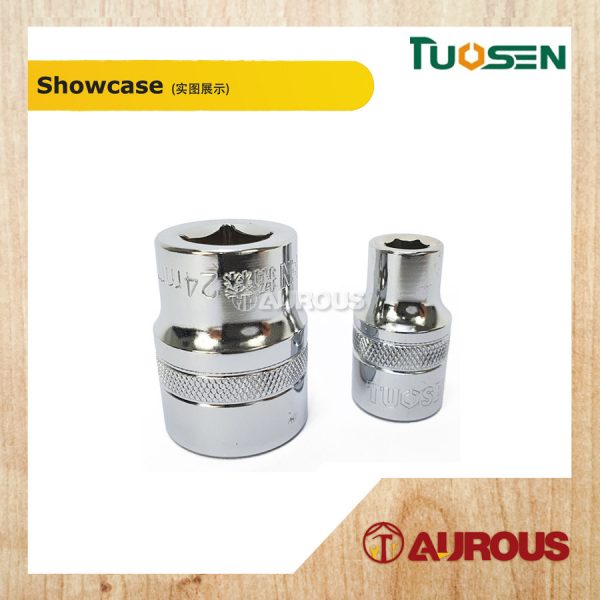 TUOSEN QUICK RELEASE RATCHET WRENCH WITH 1/2'' 6PT CHROME SPANNER SOCKET  [12PCS SET] 101394 - Image 5