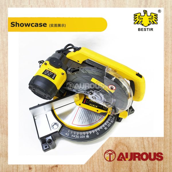 BESTIR 10'' CIRCULAR MITRE SAW 1900W ALUMINIUM & WOOD BASE / MESIN GERGAJI PEMOTONG KAYU & ALUMINIUM (P0504) - Image 4